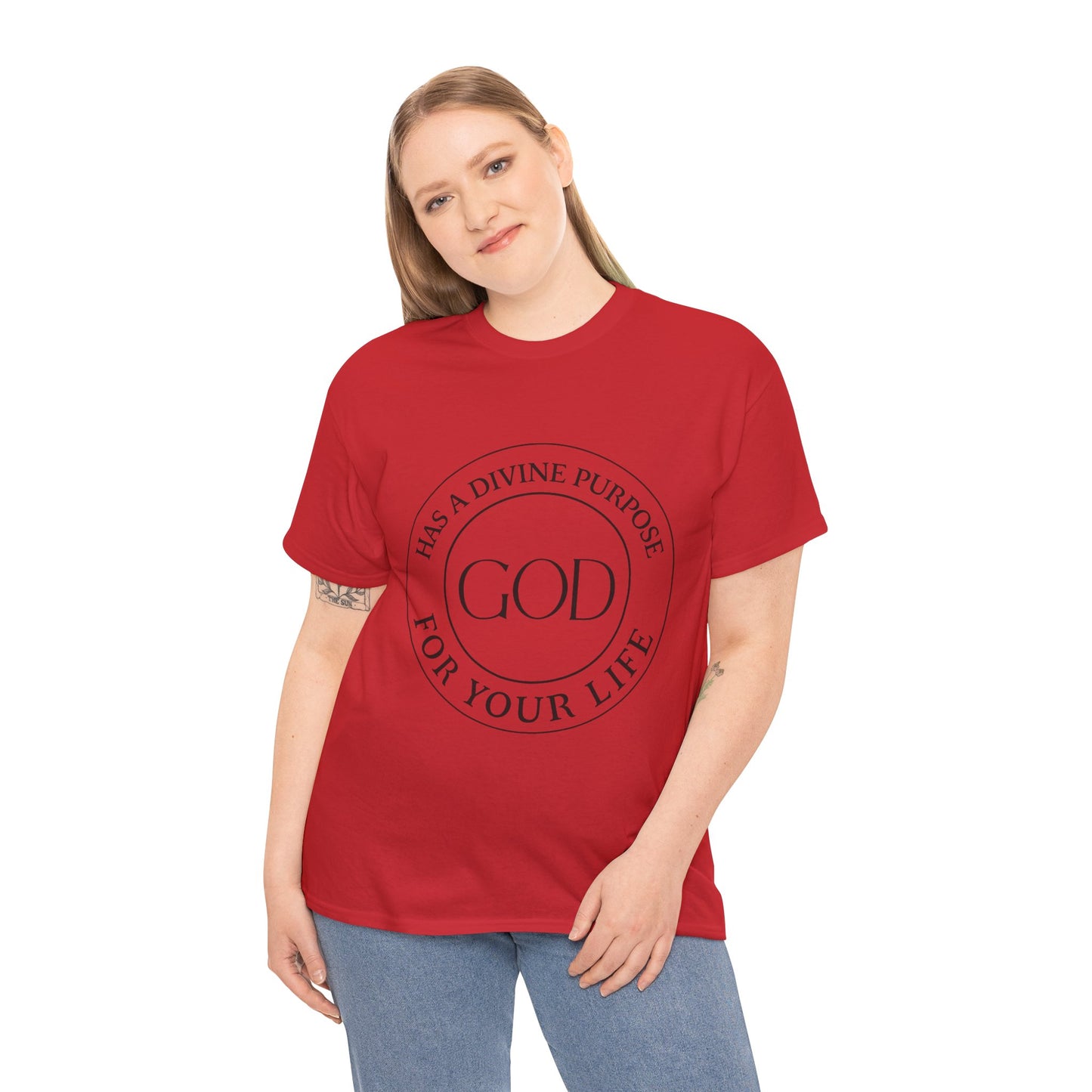 "God Has a Divine Purpose for Your Life" Heavy Cotton Tee