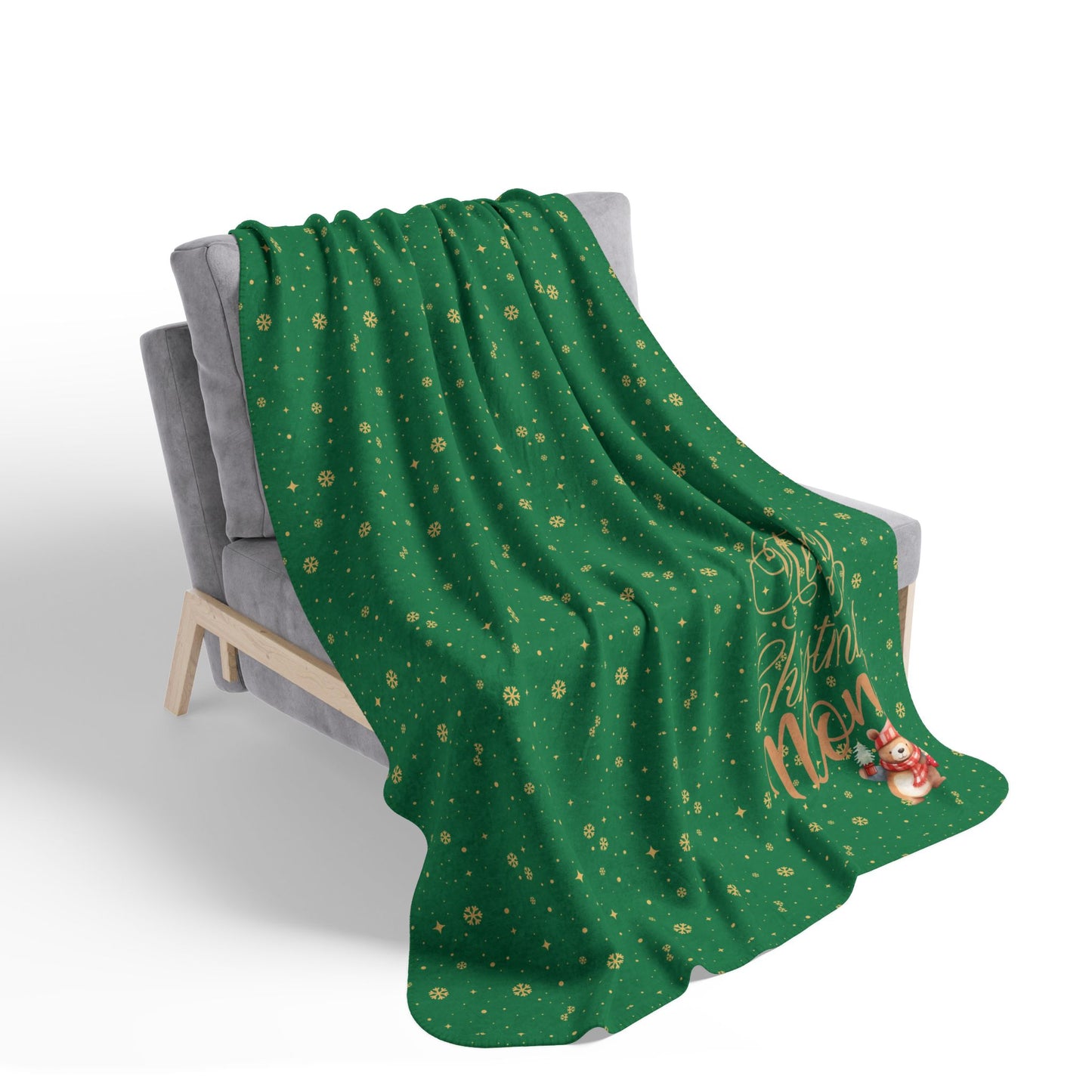 Merry Christmas Mom Fleece Sherpa Blanket