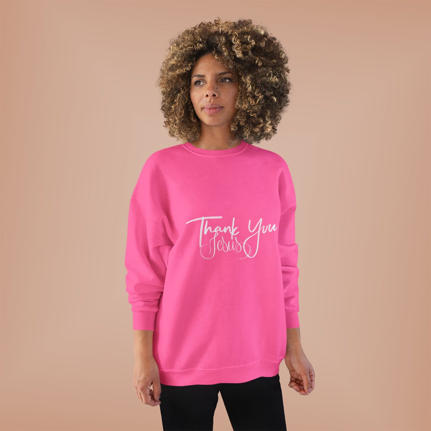 Thank You Eco-Friendly Crewneck Sweatshirt