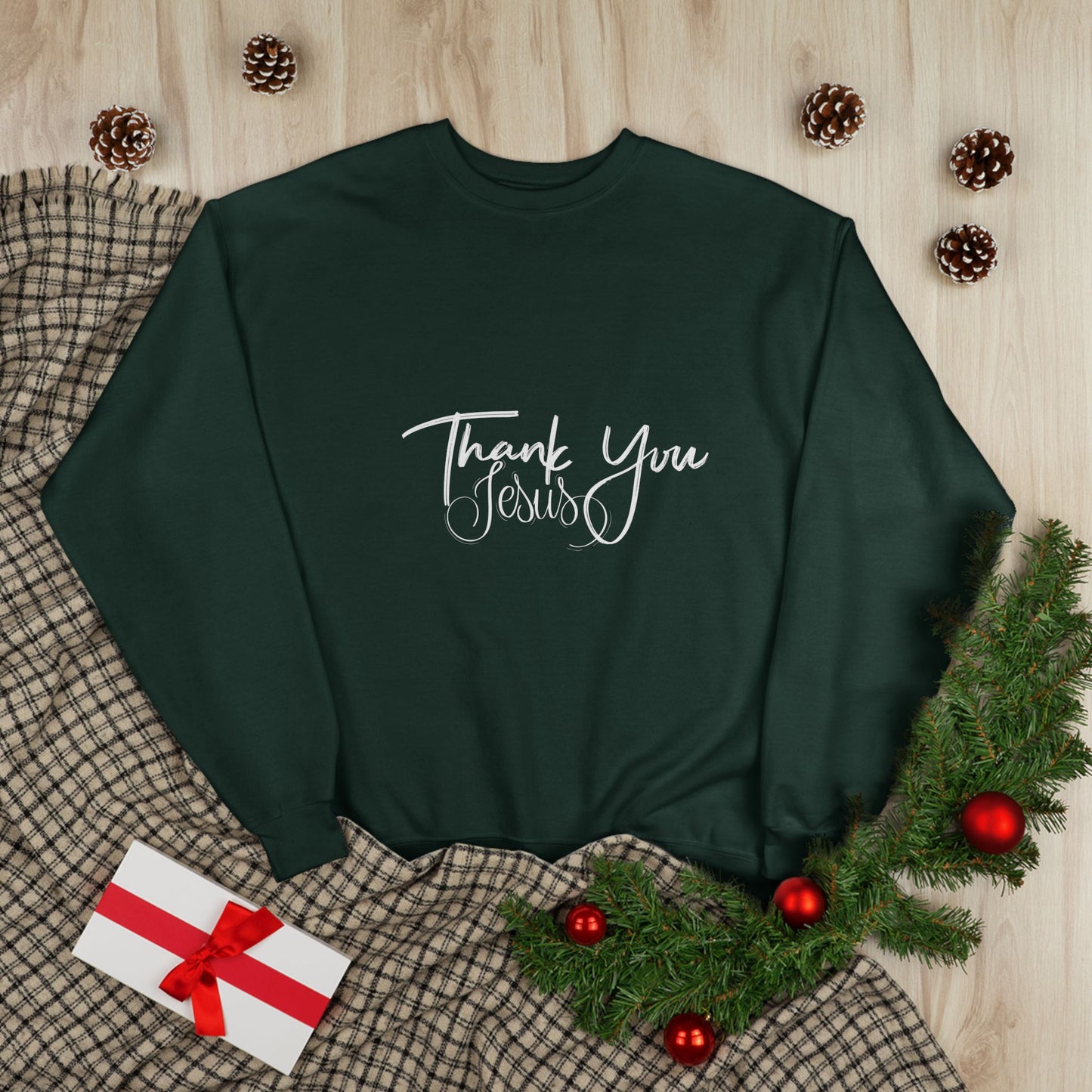 Thank You Eco-Friendly Crewneck Sweatshirt