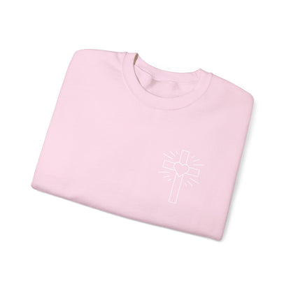 Faith-Inspired Unisex Crewneck Sweatshirt with Thank You & Jesus Design