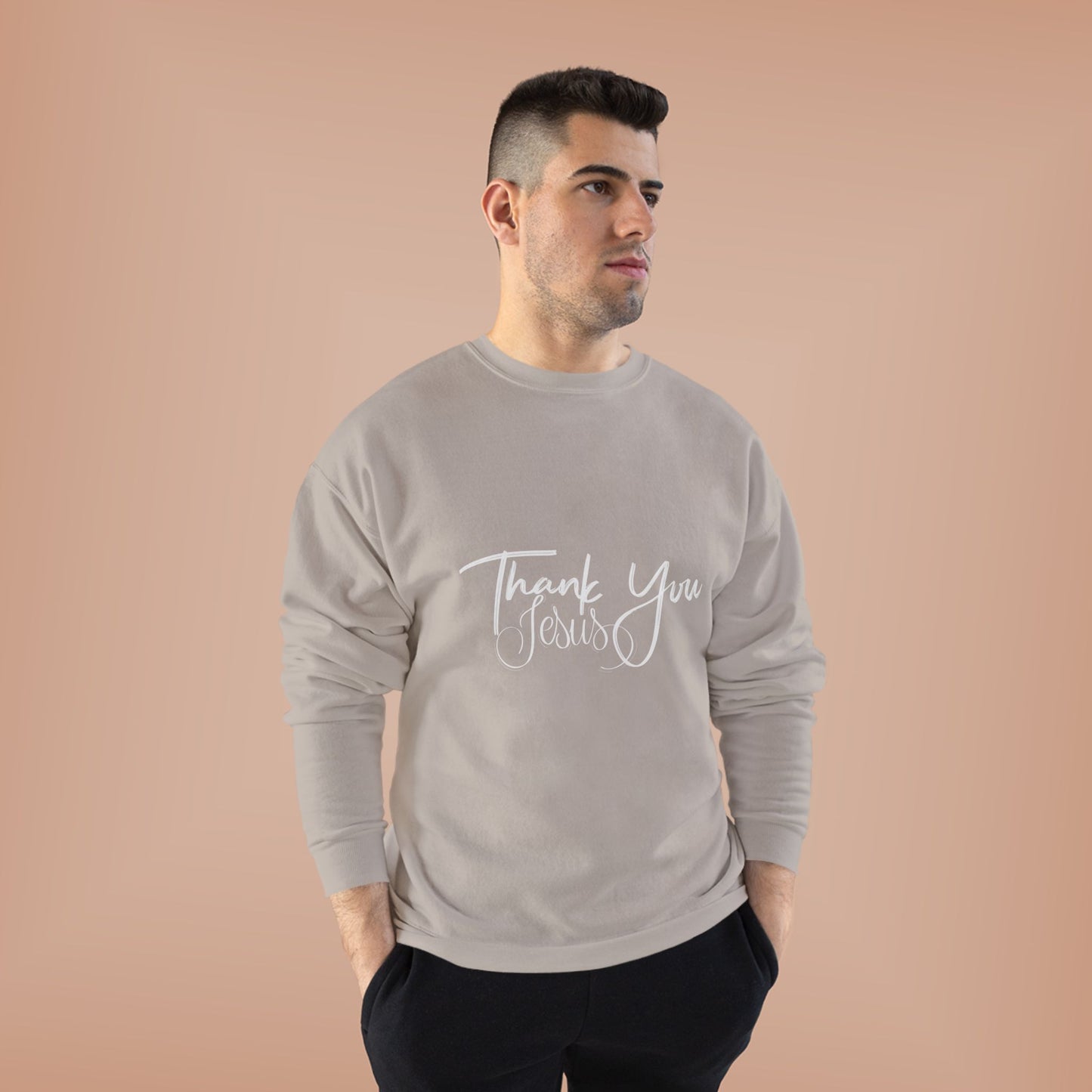 Thank You Eco-Friendly Crewneck Sweatshirt