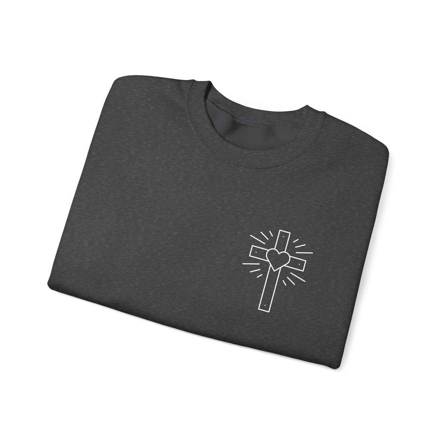 Faith-Inspired Unisex Crewneck Sweatshirt with Thank You & Jesus Design