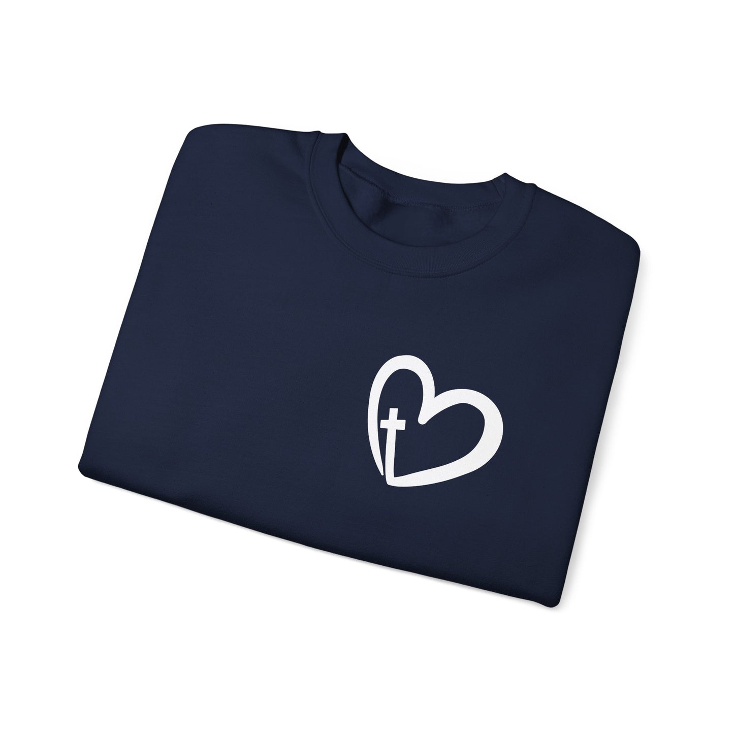 Faith Heart Unisex Heavy Blend™ Crewneck Sweatshirt