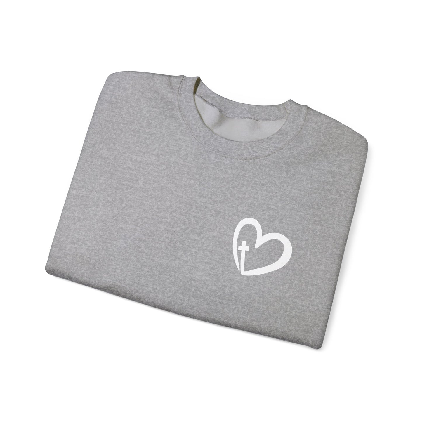 Faith Heart Unisex Heavy Blend™ Crewneck Sweatshirt