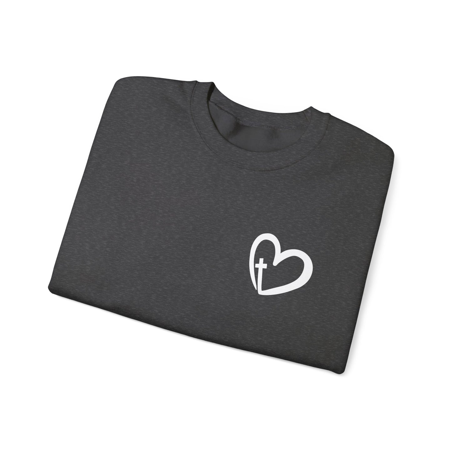 Faith Heart Unisex Heavy Blend™ Crewneck Sweatshirt
