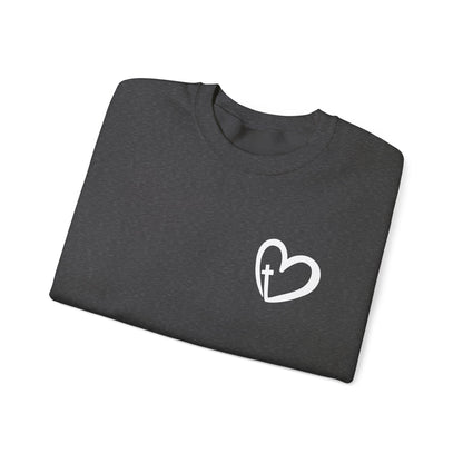 Faith Heart Unisex Heavy Blend™ Crewneck Sweatshirt