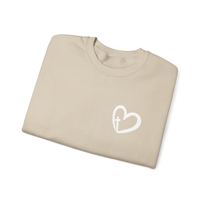 Faith Heart Unisex Heavy Blend™ Crewneck Sweatshirt
