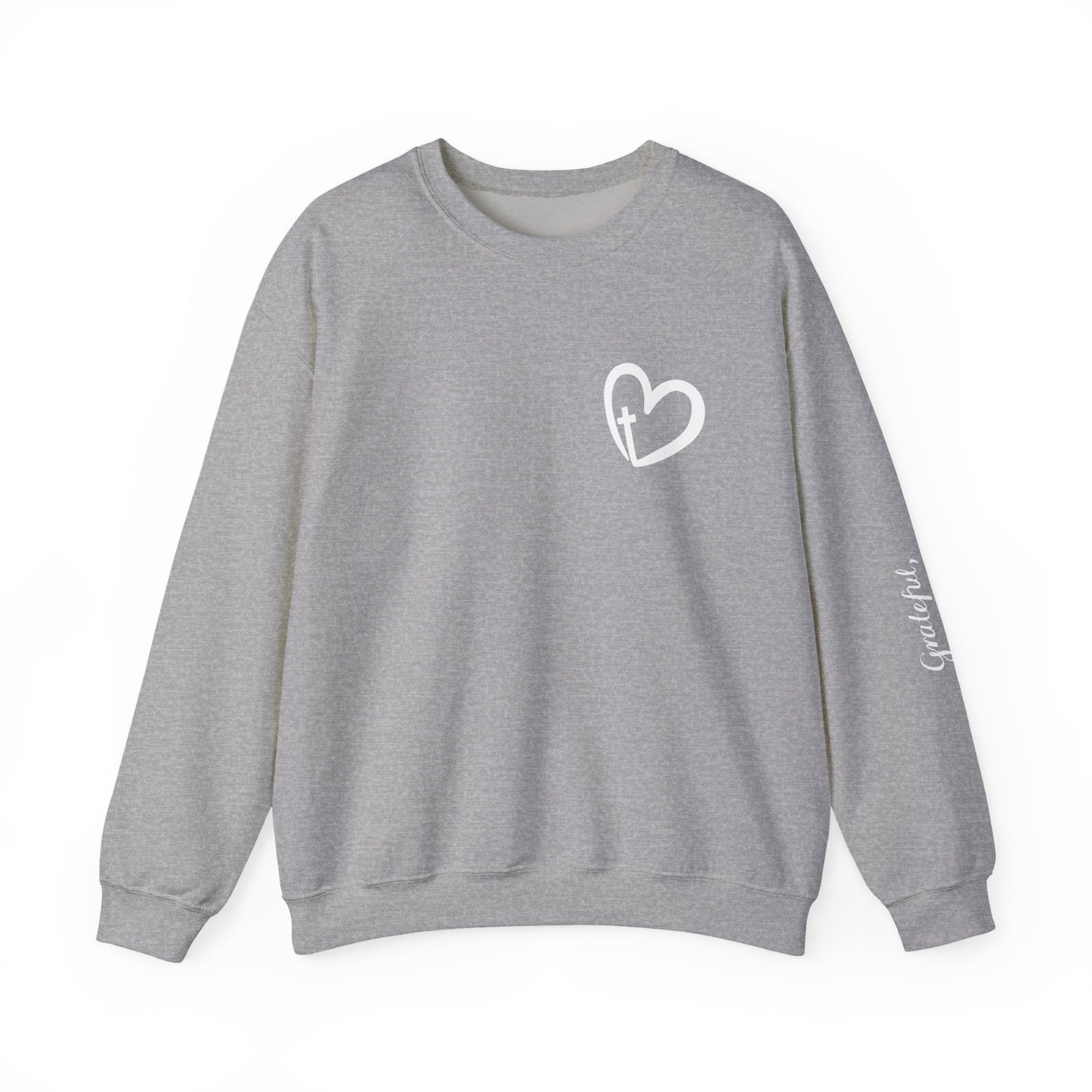 Faith Heart Unisex Heavy Blend™ Crewneck Sweatshirt