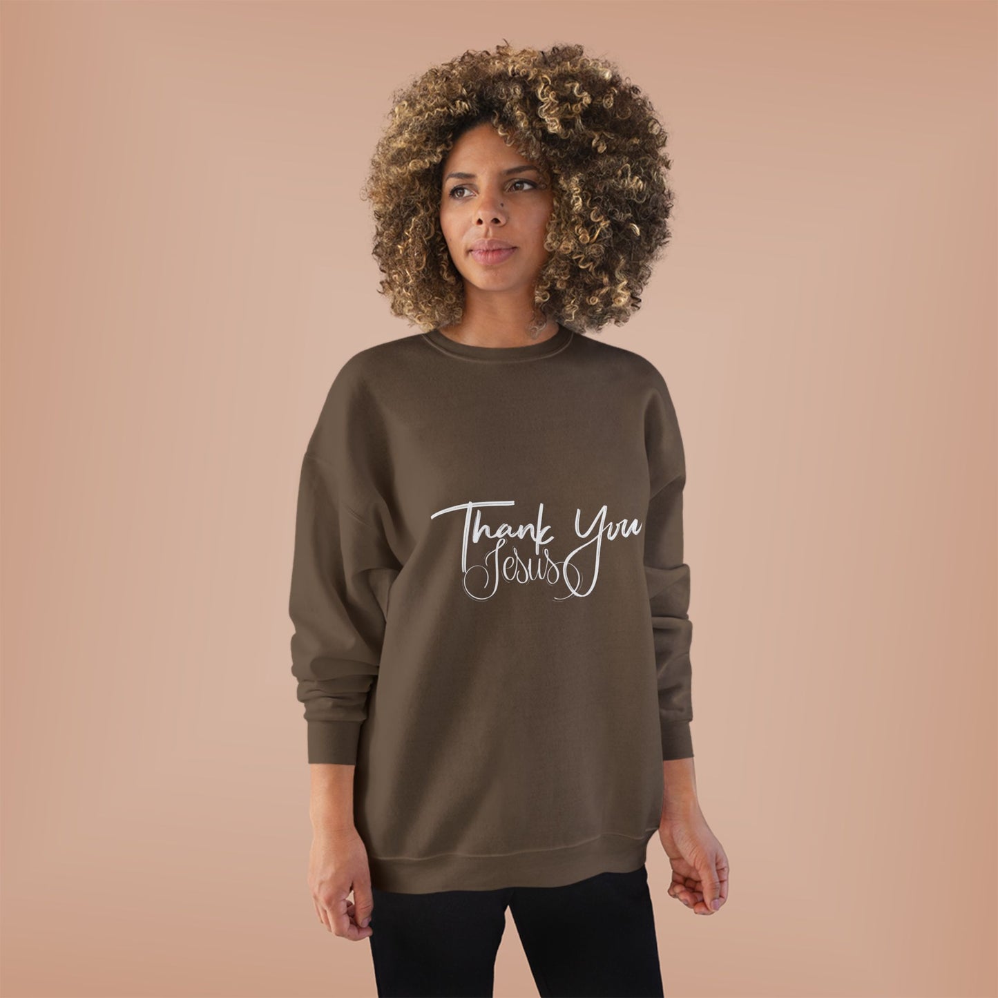 Thank You Eco-Friendly Crewneck Sweatshirt