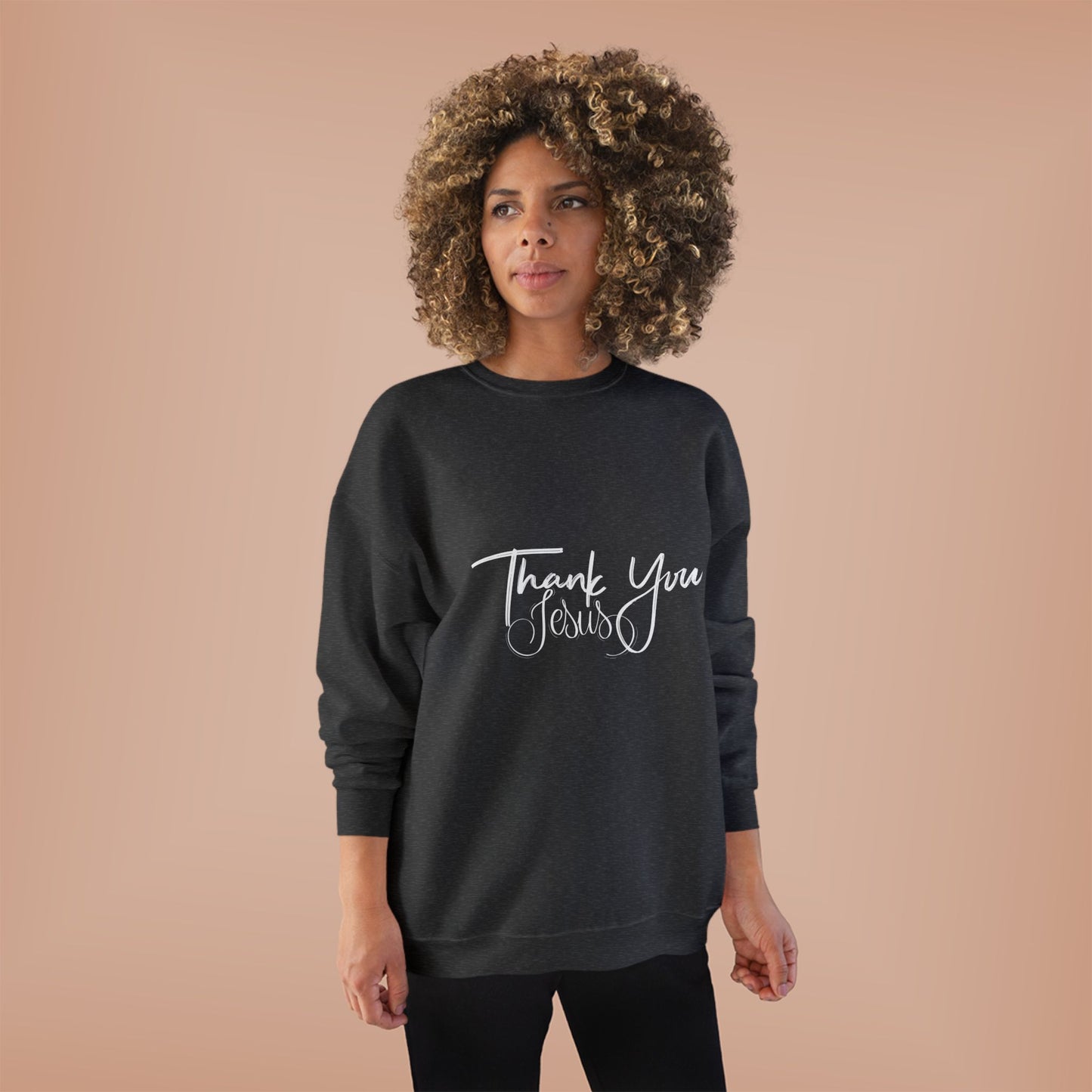Thank You Eco-Friendly Crewneck Sweatshirt