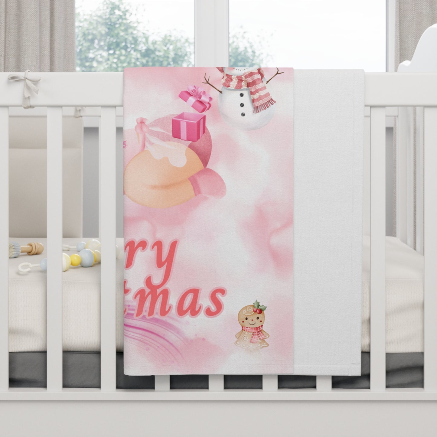 Baby Girl Christmas Fleece Blanket