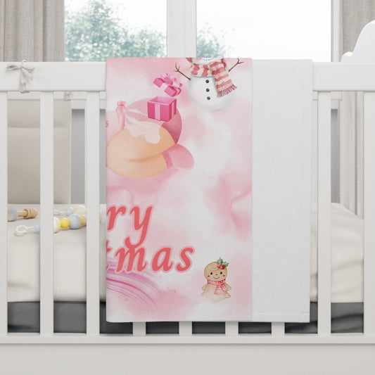 Baby Girl Christmas Fleece Blanket
