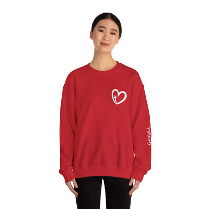 Faith Heart Unisex Heavy Blend™ Crewneck Sweatshirt