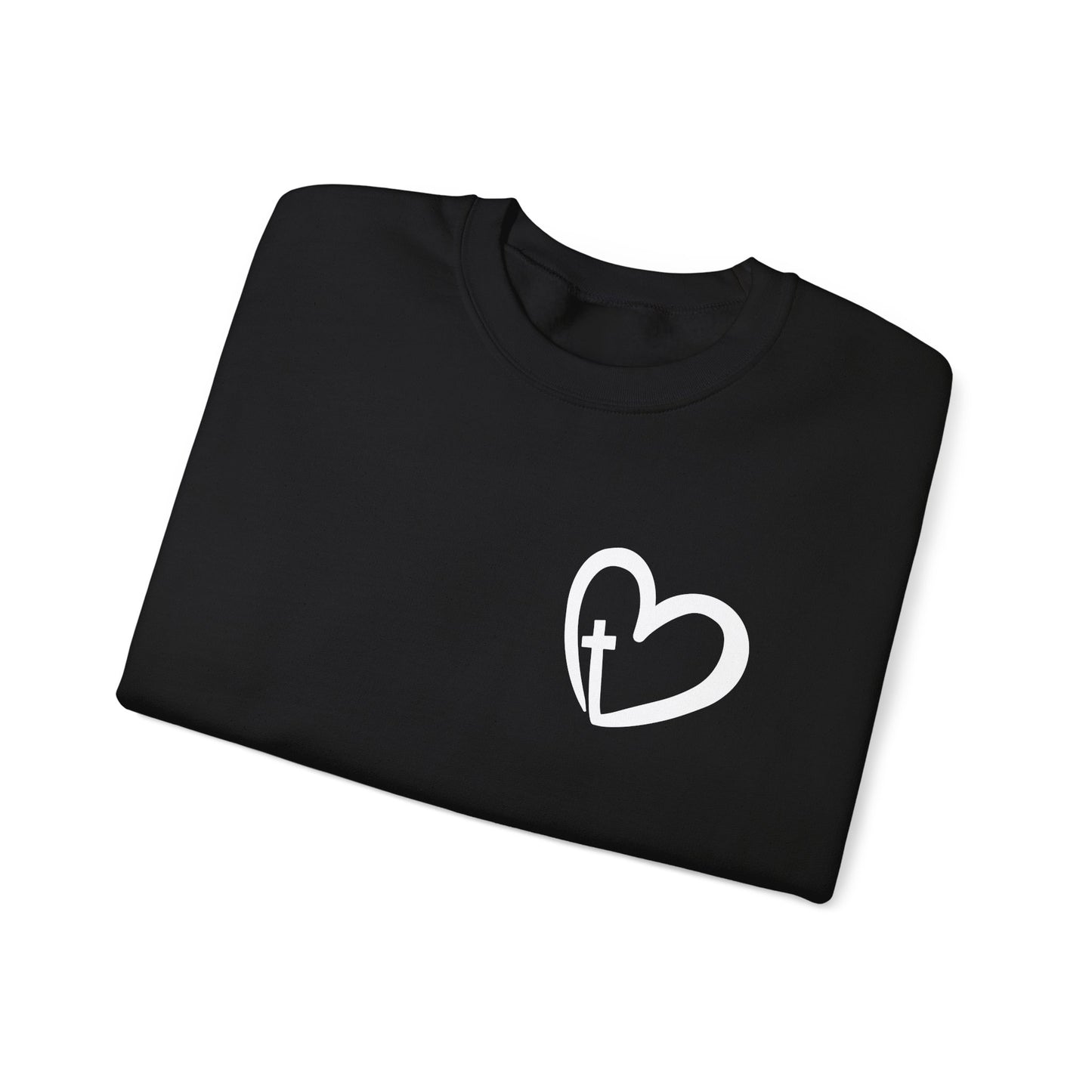 Faith Heart Unisex Heavy Blend™ Crewneck Sweatshirt