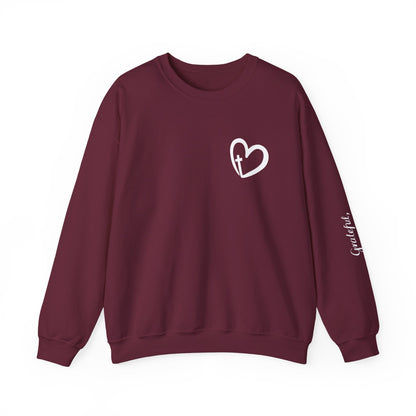 Faith Heart Unisex Heavy Blend™ Crewneck Sweatshirt