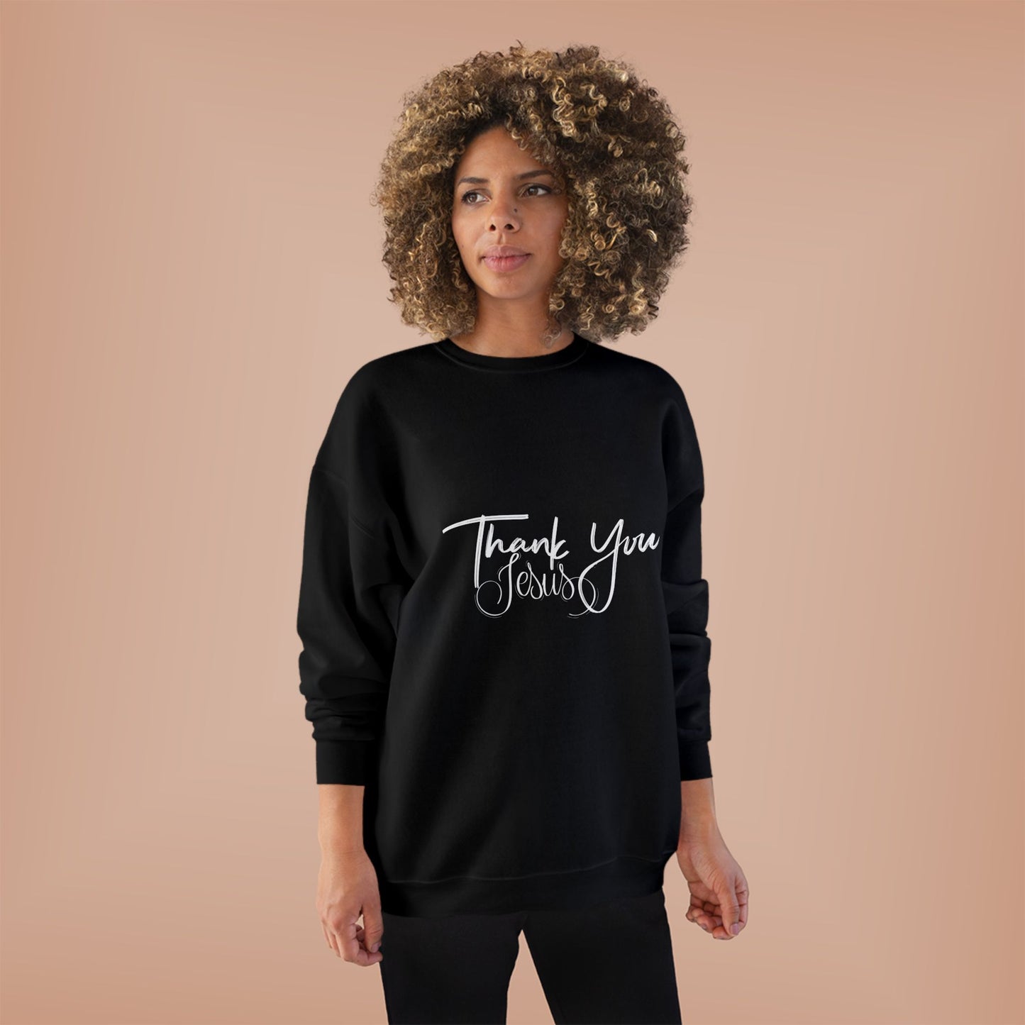 Thank You Eco-Friendly Crewneck Sweatshirt