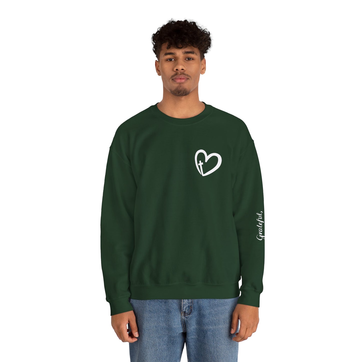 Faith Heart Unisex Heavy Blend™ Crewneck Sweatshirt