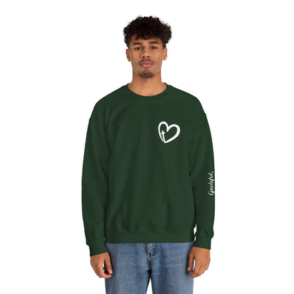 Faith Heart Unisex Heavy Blend™ Crewneck Sweatshirt