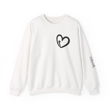 Faith Heart Unisex Heavy Blend™ Crewneck Sweatshirt