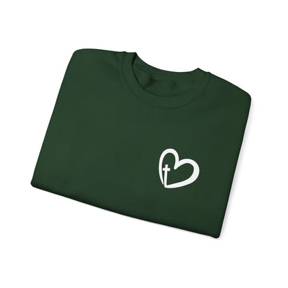 Faith Heart Unisex Heavy Blend™ Crewneck Sweatshirt