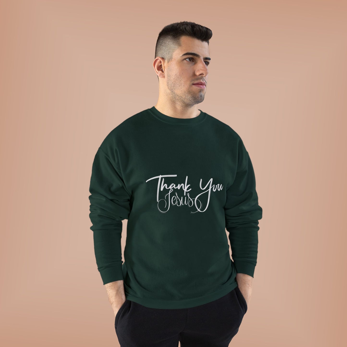 Thank You Eco-Friendly Crewneck Sweatshirt