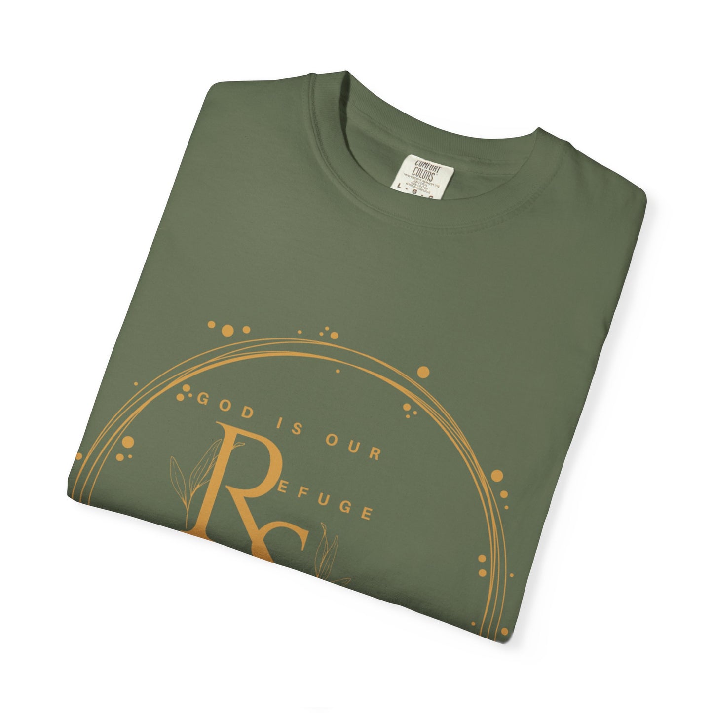 Inspirational Quote Tee, Unisex Garment-Dyed T-shirt, Motivational Apparel, Everyday Wear, Gift for Strength, Spiritual Inspiration