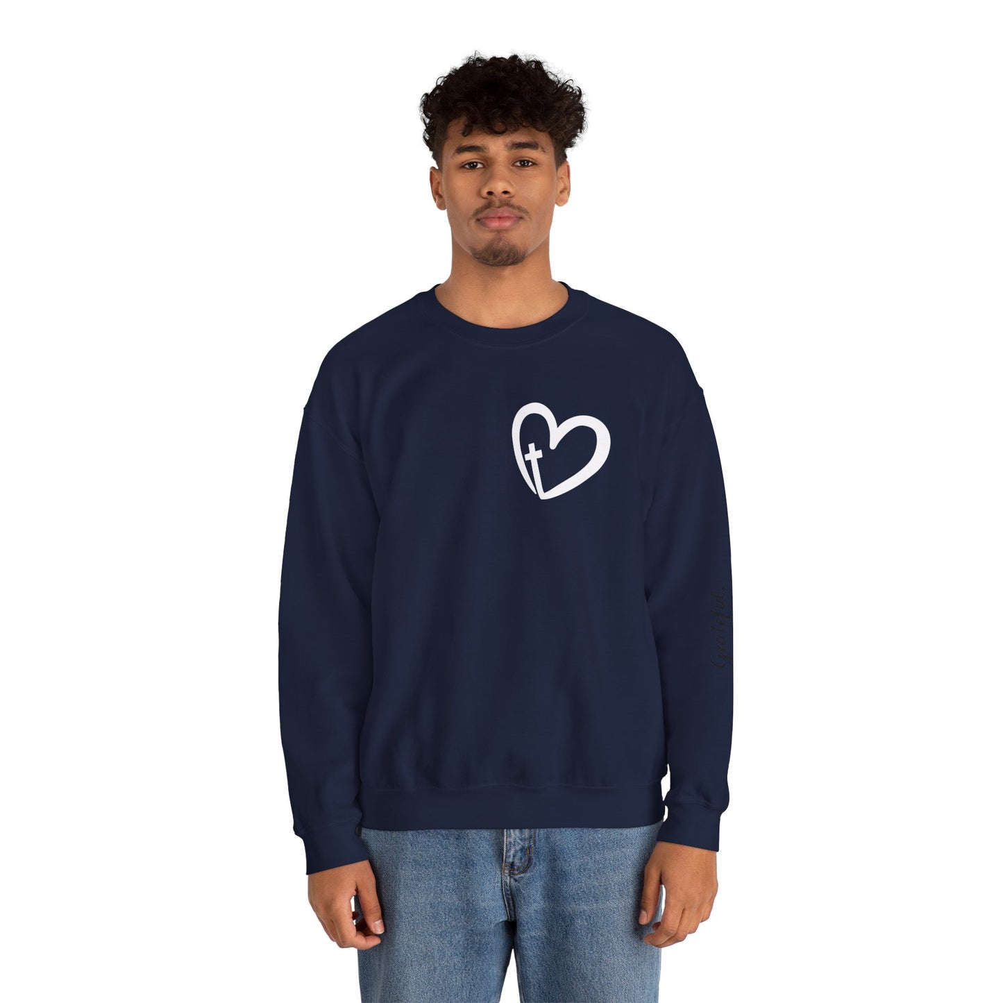 Faith Heart Unisex Heavy Blend™ Crewneck Sweatshirt