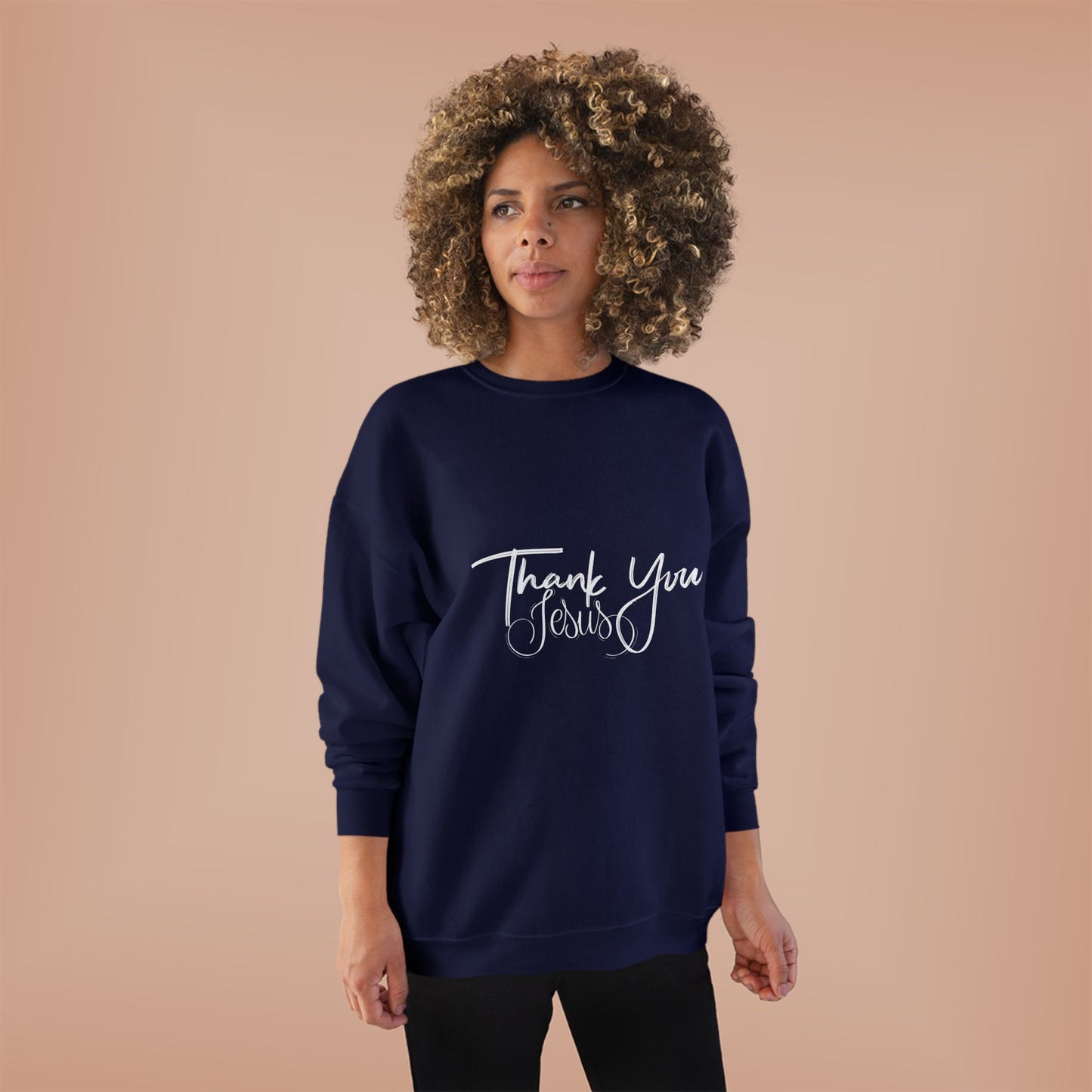 Thank You Eco-Friendly Crewneck Sweatshirt