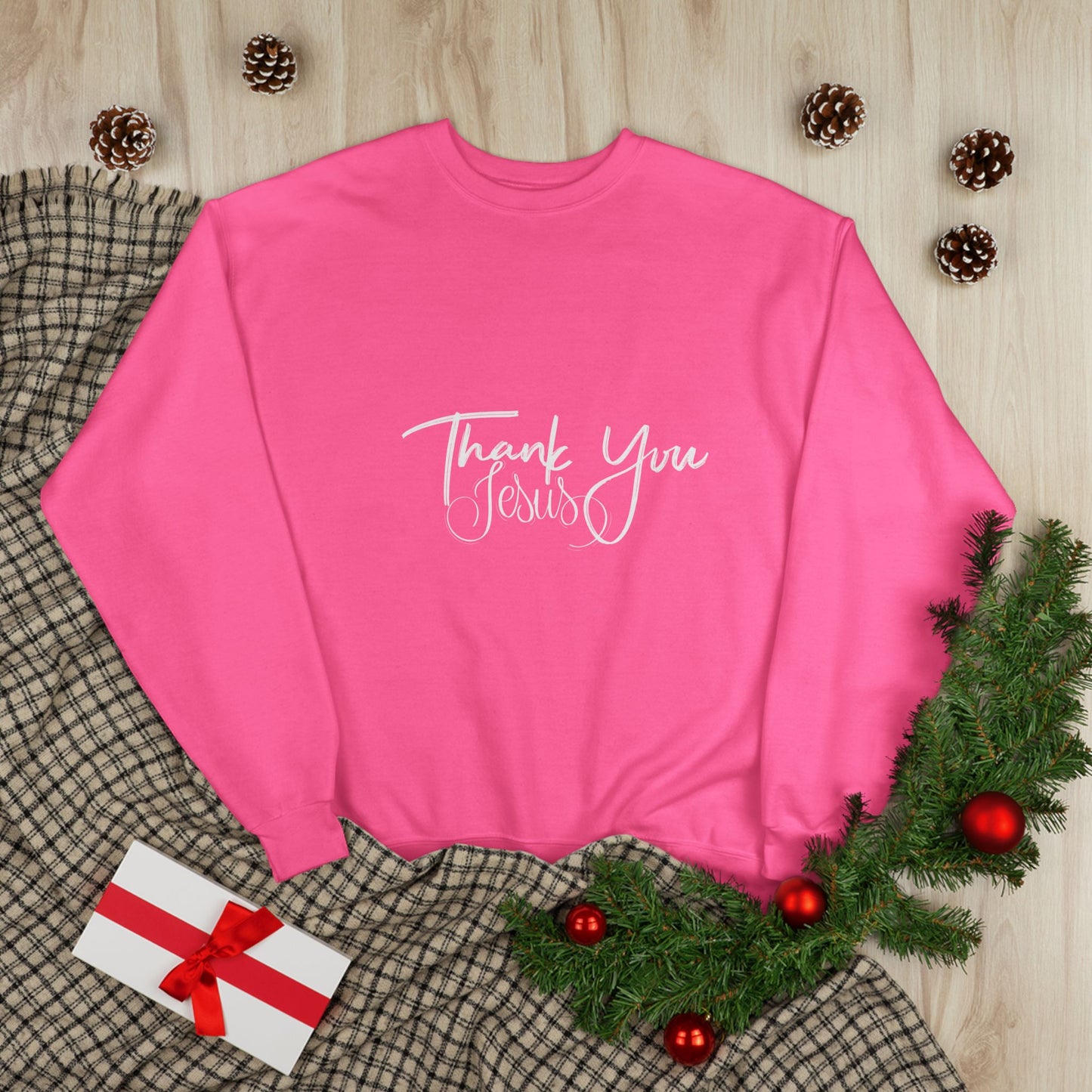 Thank You Eco-Friendly Crewneck Sweatshirt