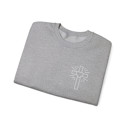 Faith-Inspired Unisex Crewneck Sweatshirt with Thank You & Jesus Design