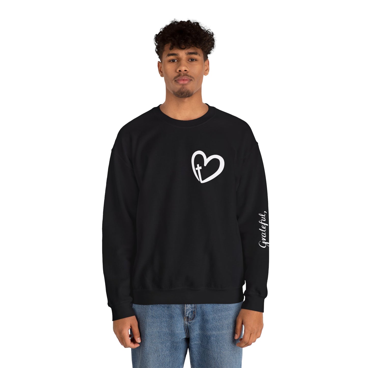 Faith Heart Unisex Heavy Blend™ Crewneck Sweatshirt