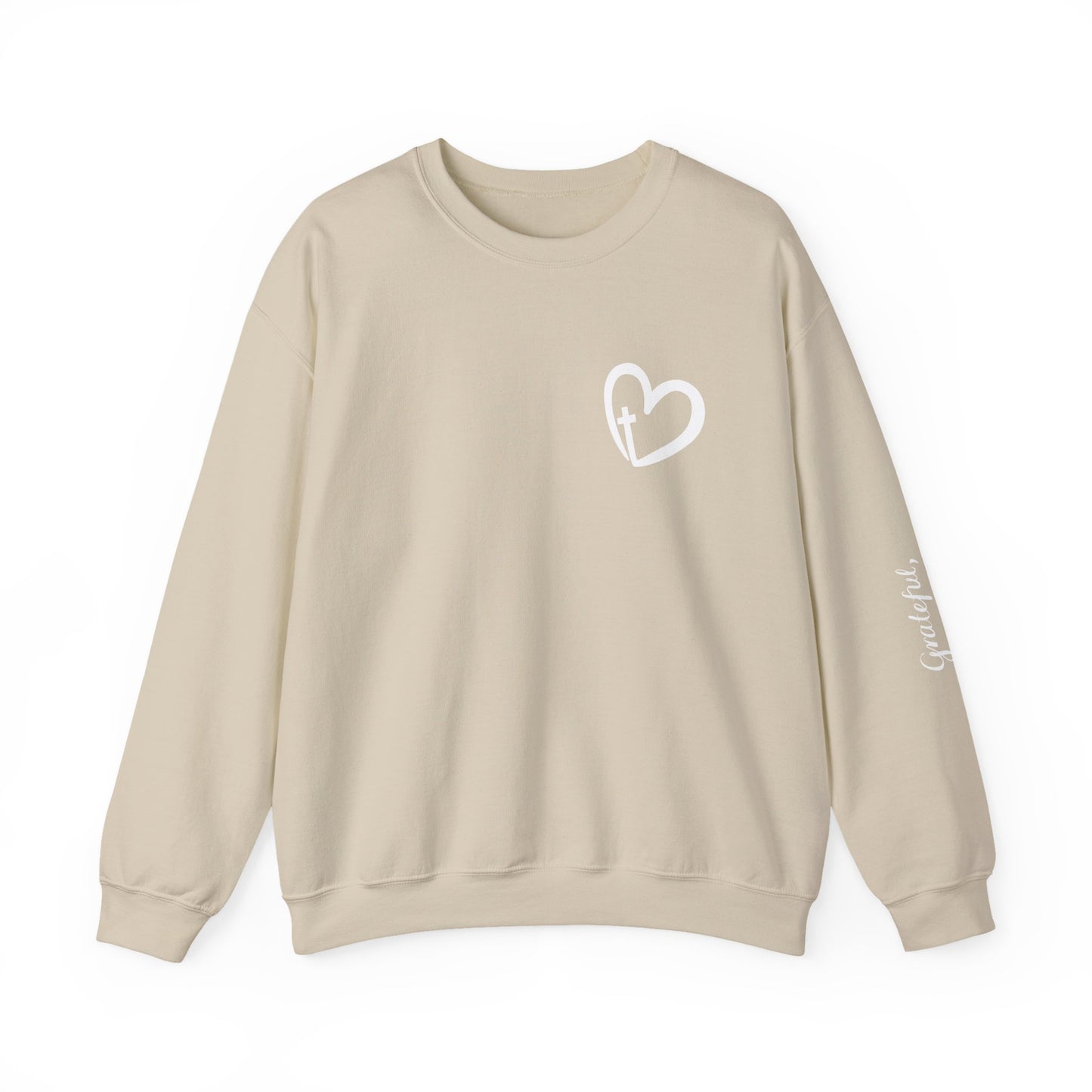 Faith Heart Unisex Heavy Blend™ Crewneck Sweatshirt