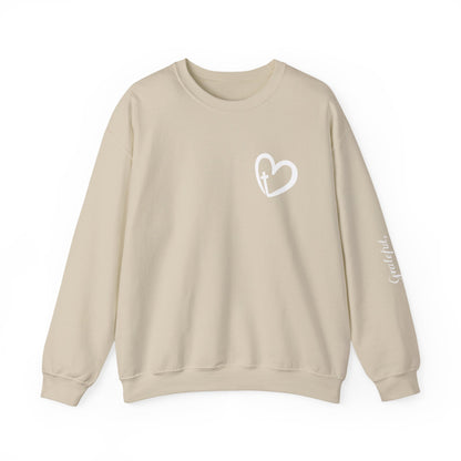Faith Heart Unisex Heavy Blend™ Crewneck Sweatshirt