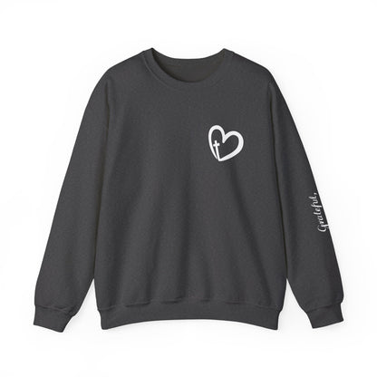 Faith Heart Unisex Heavy Blend™ Crewneck Sweatshirt